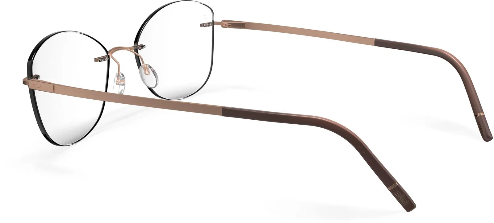Silhouette The Dawn Demo Rimless 5573 Eyeglasses - view 90